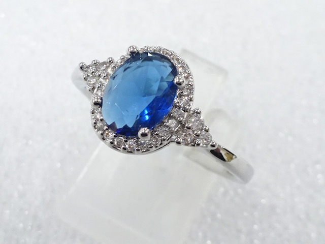 COLORED STONE FASHION RING / JP SIZE 18
